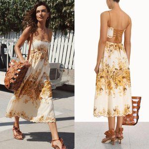 NEW Zimmermann Skinny Strap Ruffle Heel Sandals